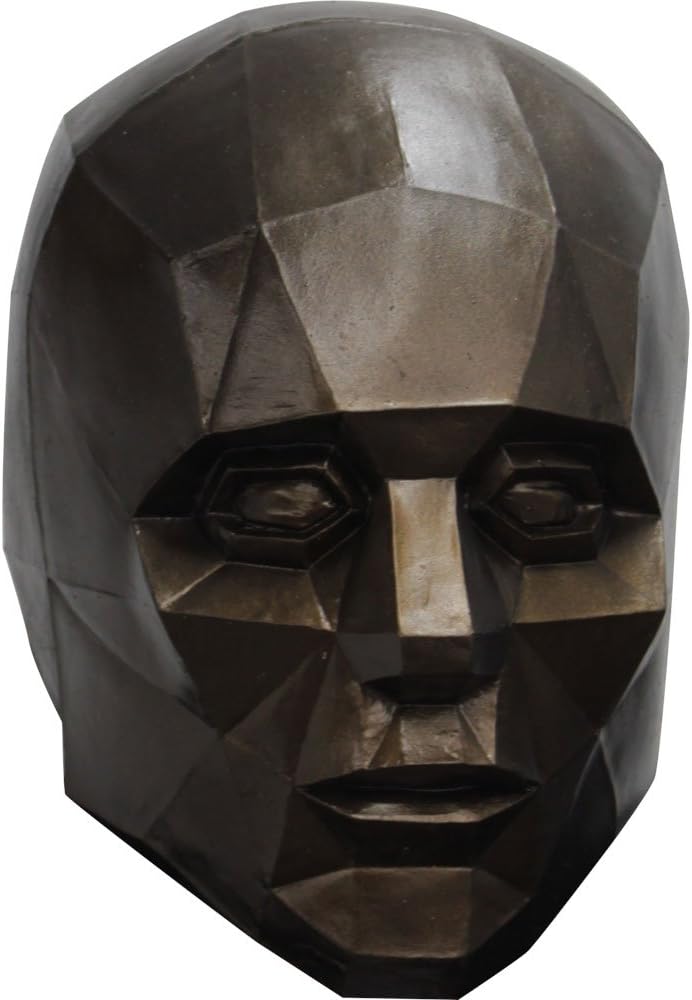 Low Poly Art Portrait Face Mask Full Head Halloween Fancy Dress Adult One Size