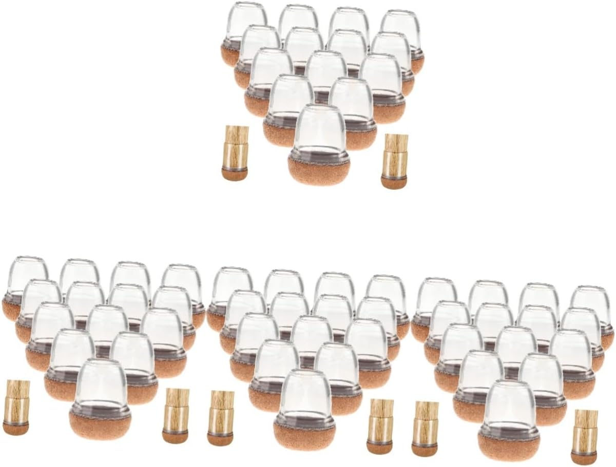 Generic 64pcs Chair Leg Protectors Furniture Leg Pads for Hardwood Floors Easy to Install Suitable for Chairs Tables and Cabinets