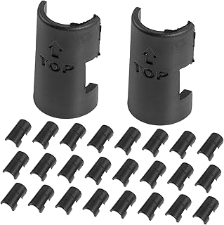 DOITOOL Shelves 24pcs Shelves Shelving clamp Fixing clamp Post-Shelving Plastic Clip Shelf Sleeve Outer Diameter