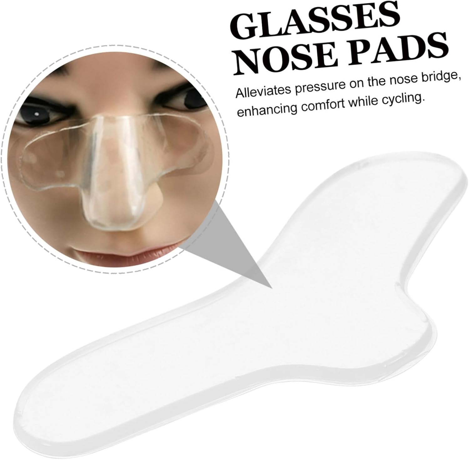 BESPORTBLE 20pcs Adjustable Nose Pads for Eyeglasses Soft Cushions for Cycling Nose Protective Support Relieves Pressure Prevents Slipping During Active Use