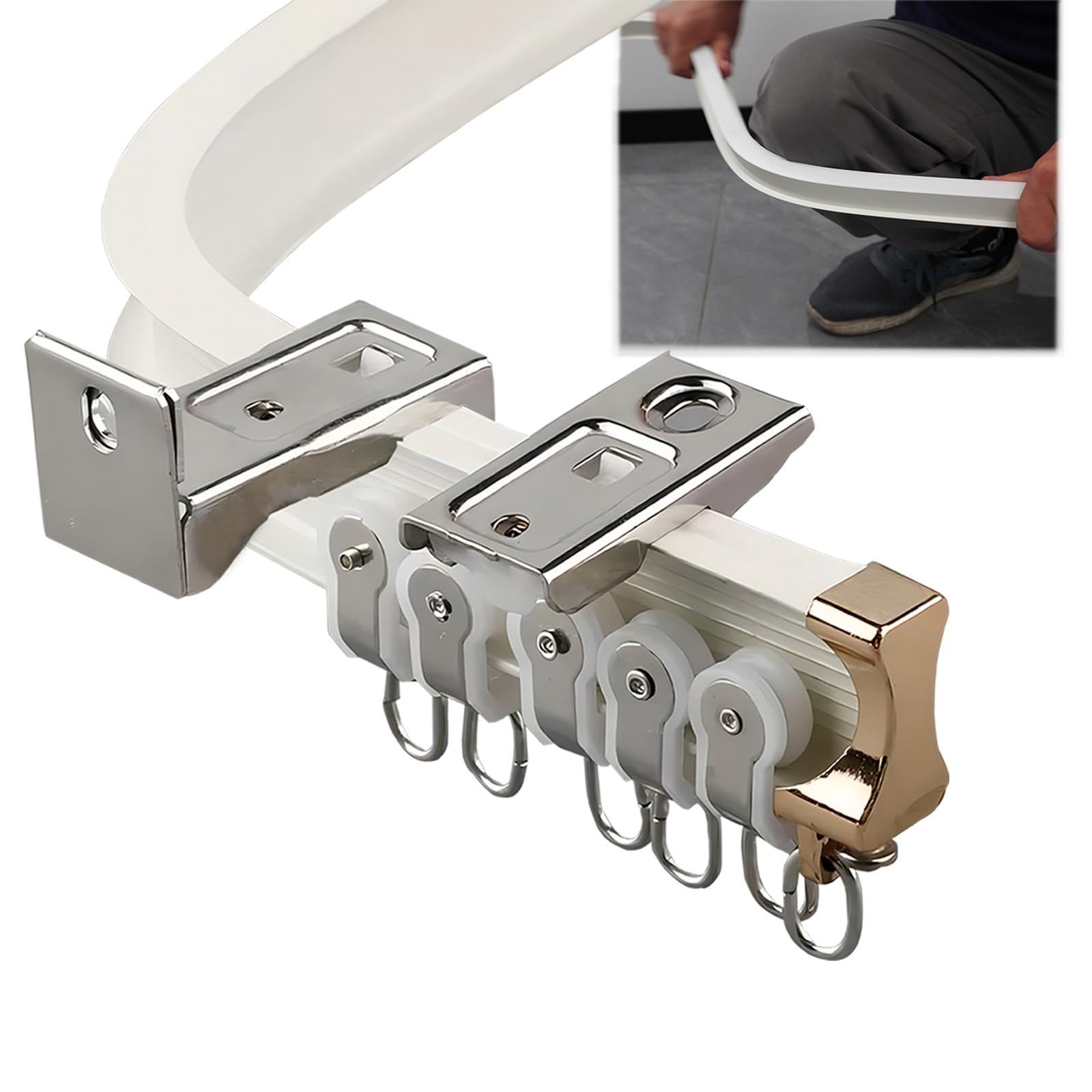 Système k incurvé flexible en aluminium pour décorer la chambre