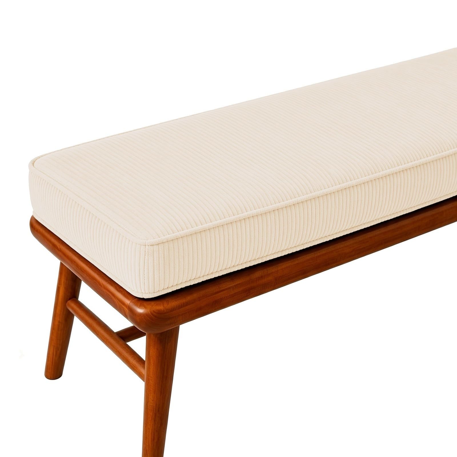 Coussins de Banc en Velours Côtelé rayé Coussin Banquette pour Intérieur