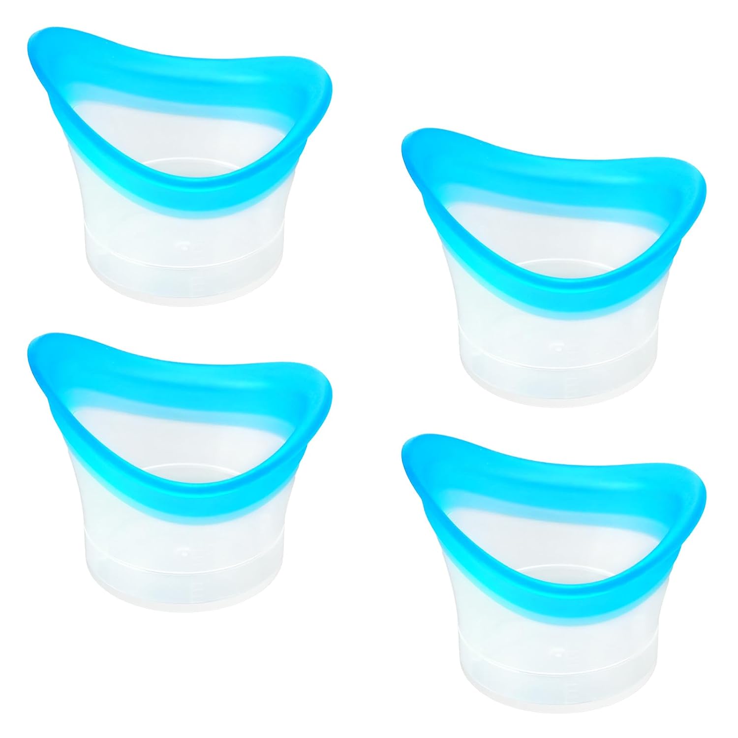 4Pcs Eye Wash Cup Eye Wash Bath Kit Silicone Eye Cleaning Cup for Eye Rinse Portable Eye Care