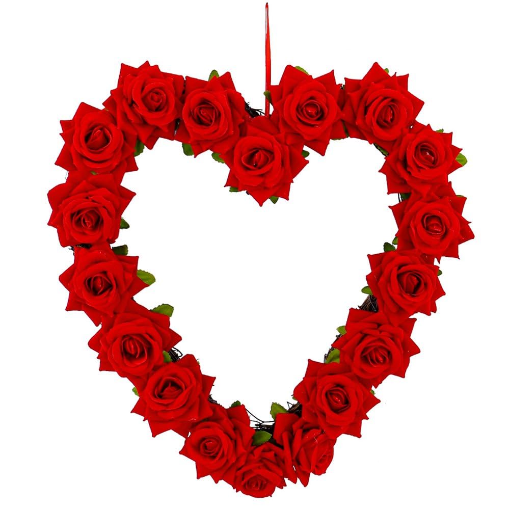 Couronne en cœur saint-valentin pour une déco de table romantique