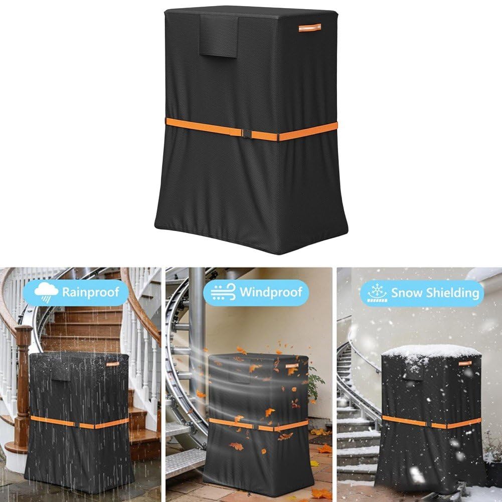 Treppenlift-Abdeckung, wasserdichte Und Staubdichte Schutzhülle Für Elektrische Treppenlifte Im Innen- Und Außenbereich Sowie Für Treppensteigrollstühle