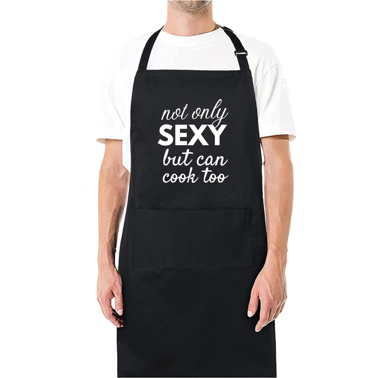 Be Buz Not Only Sexy But Can Cook Too Funny Aprons for men Printed Apron Gift for Her Chef Apron Kitchen Apron BBQ Apron Gift Baking Apron Father Day Gift