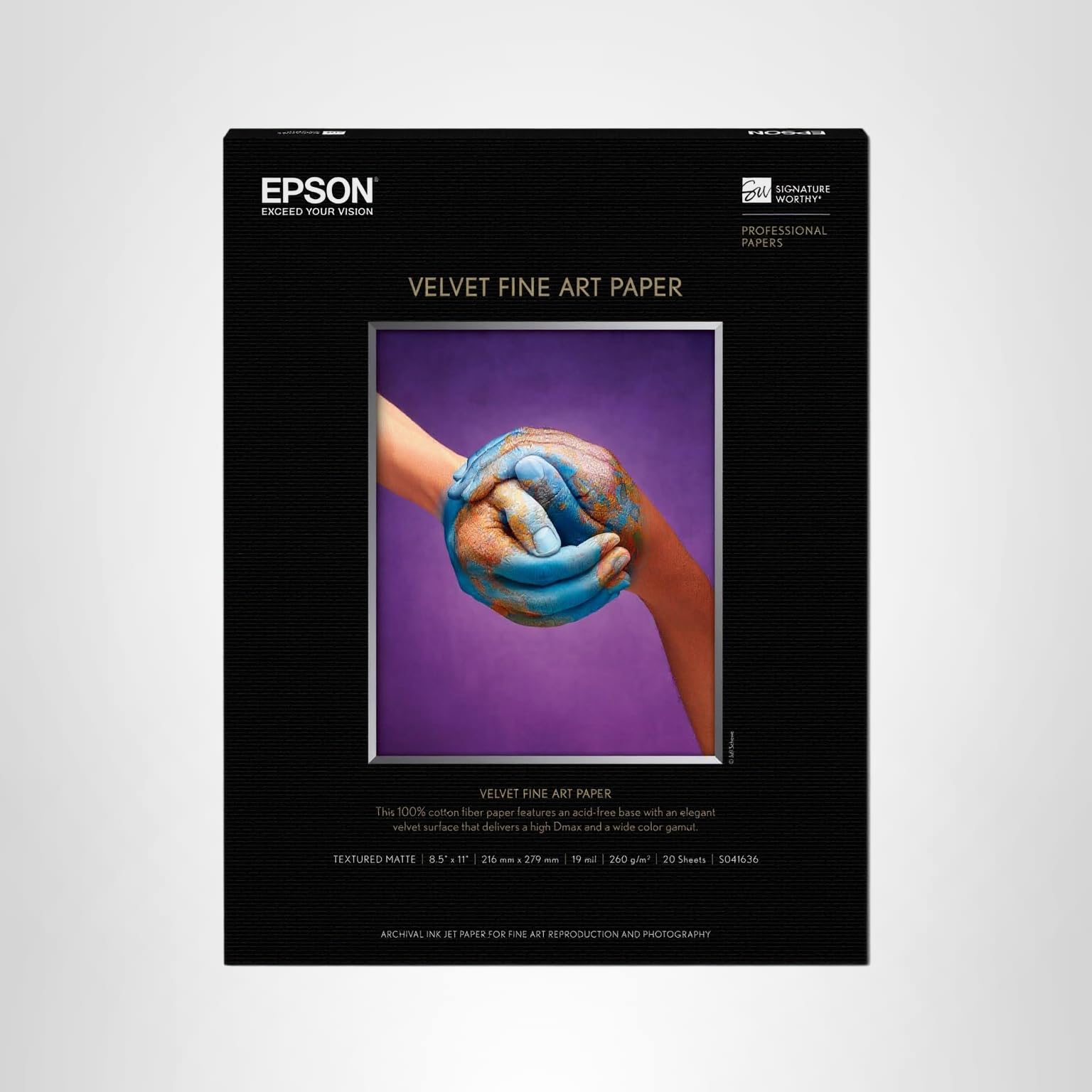 Amazon.com : Epson Velvet Fine Art Paper (8.5x11 Inches, 20 Sheets