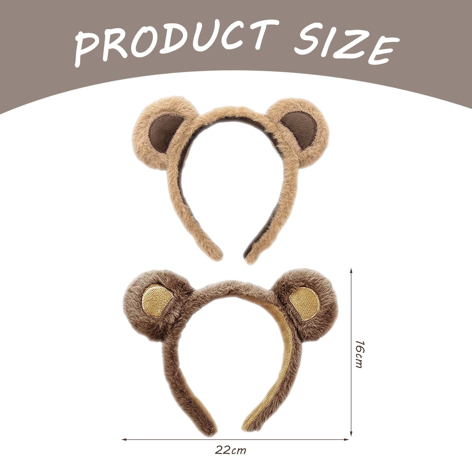 Fasce Per Orecchie Da Orso, Accessori Per Costumi Di Gioco Di Ruolo, Fasce Per Capelli In Peluche