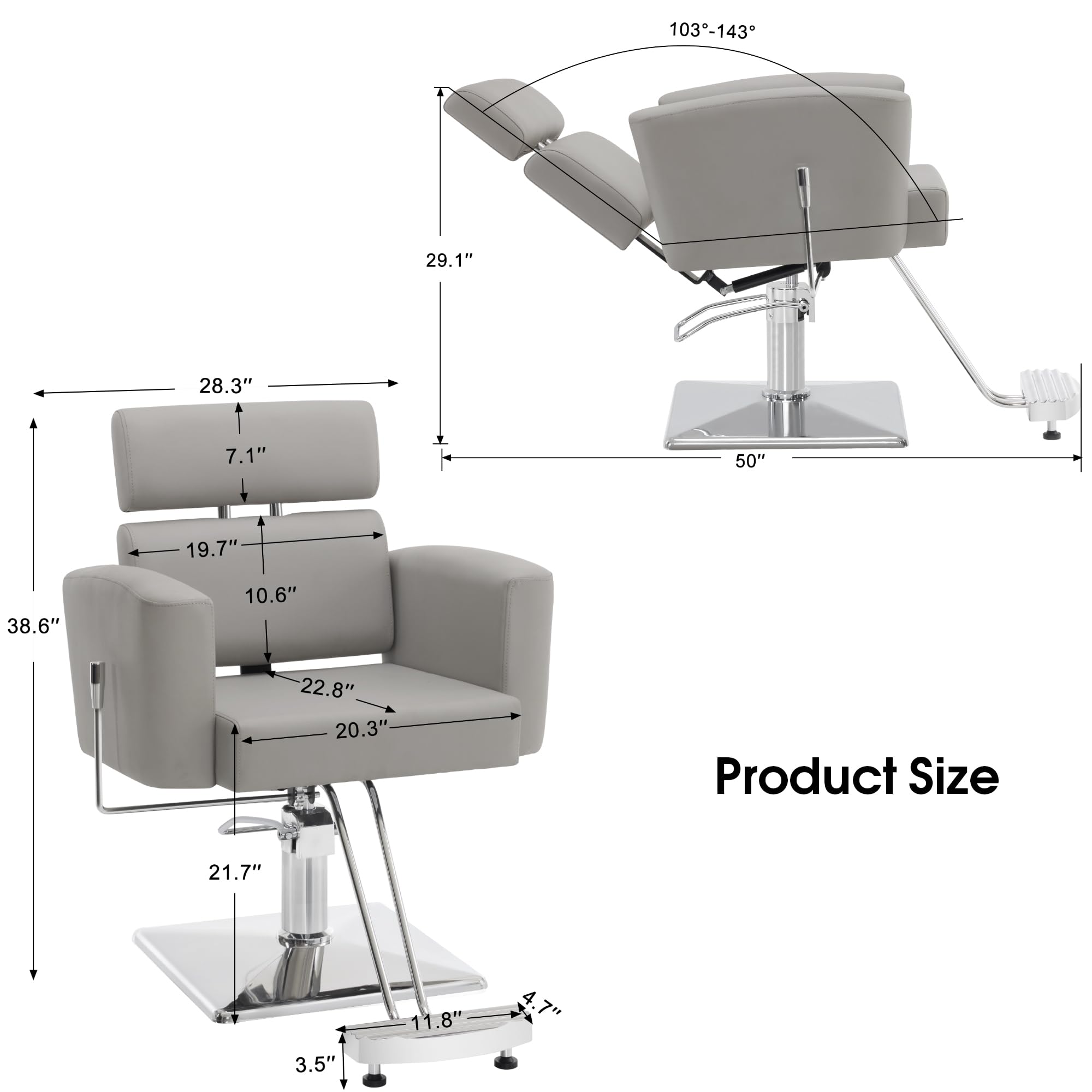 Amazon.com: BarberPub Classic Barber Chair with Hydraulic Pump