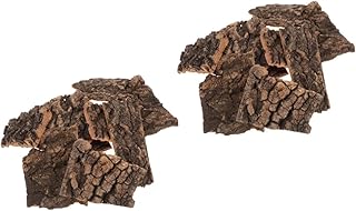 Abaodam 20 Peças Casca Artificial Escalada Decoração Tartaruga Escalada Casca De Árvore Casca De Árvore Réptil Esconderijo Cabana Réptil Terrário Réptil Decoração Aquário