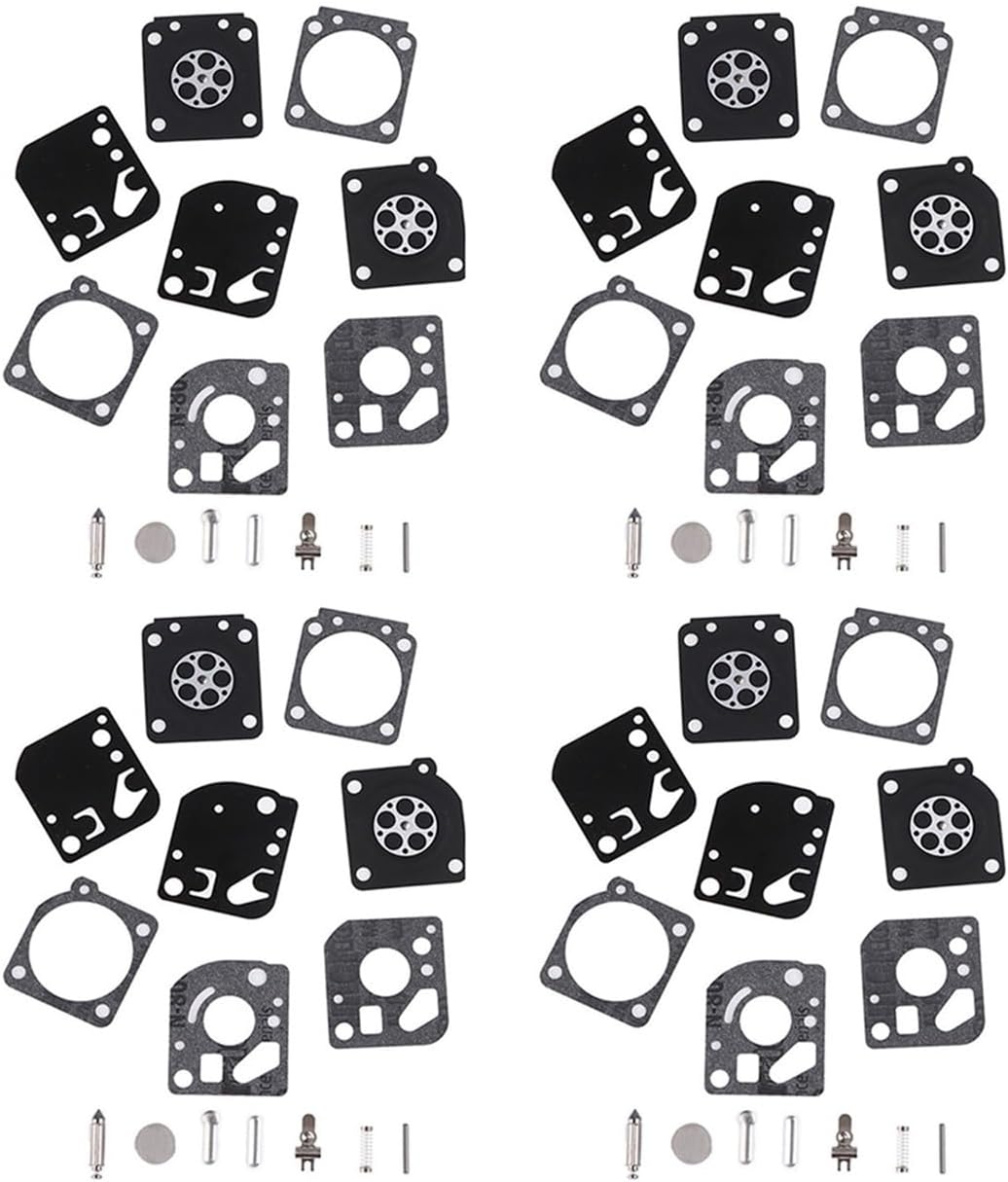 Carburetor Carb Gasket Diaphragm Repair Rebuild Kit for RB-29 26cc 30cc Carb Blower Trimmer Replacement Part(4SET)