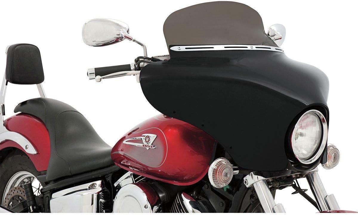 Memphis Shades MEP8541 Black/Smoke Windshield (Batwing Fairing Spoiler