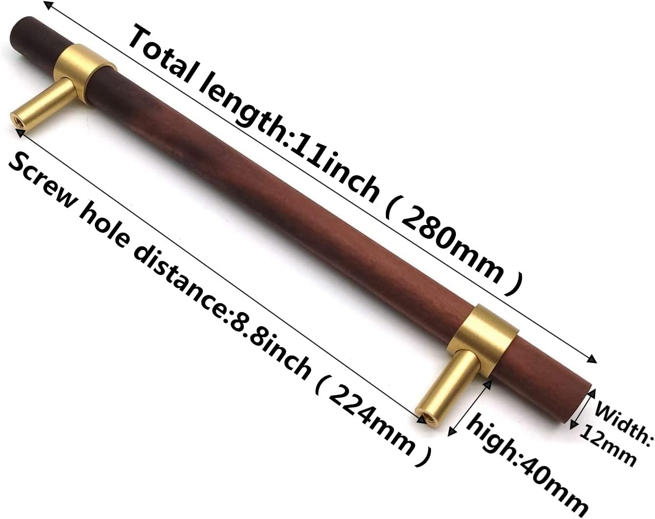 Schubladengrepen, goudkleurig, geborsteld, voor kast, televisiekast, stijlvolle gouden koperen grepen, moderne Chinese gelukspatronen, dubbel gat, 32 mm, 6 stuks