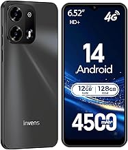 invens Note TK02 Mobile Phone Without Contract – 12GB (4+8) + 128GB / 256GB Smartphone Without Contract Android 14, 6.52 I…