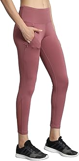 Mehrang Gym wear Mesh Legging Workout Pants with Side Pockets/Stretchable Tights/Highwaist Sports Fitness Yoga Track Pants for Women & Girls