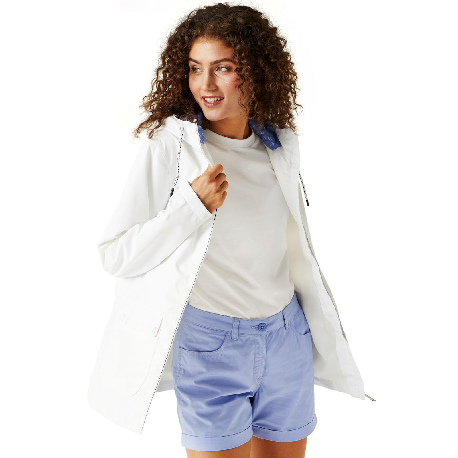 Regatta Regatta Damski płaszcz przeciwdeszczowy z kapturem Bayletta na zamek błyskawiczny Kobiety Regatta Women's Bayletta Waterproof Jacket