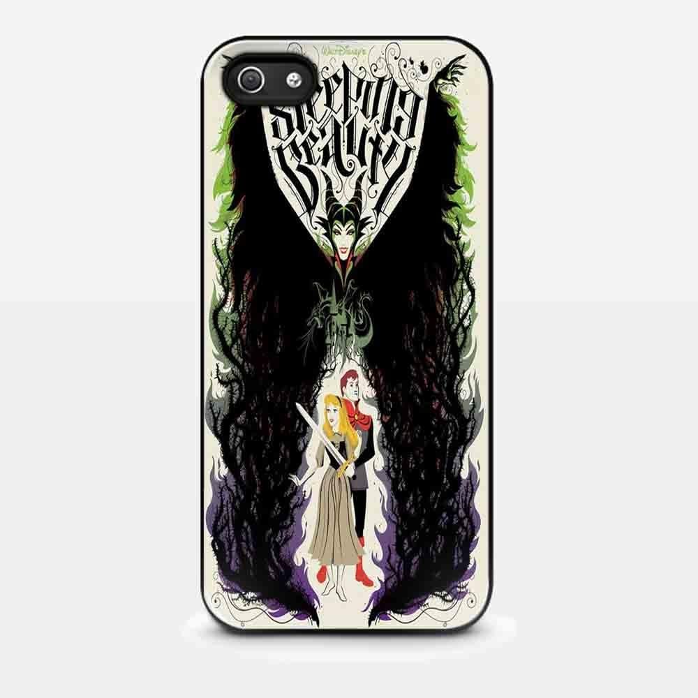 maleficent sleeping beauty disney cover for iPhone 5/ 5s Black Case