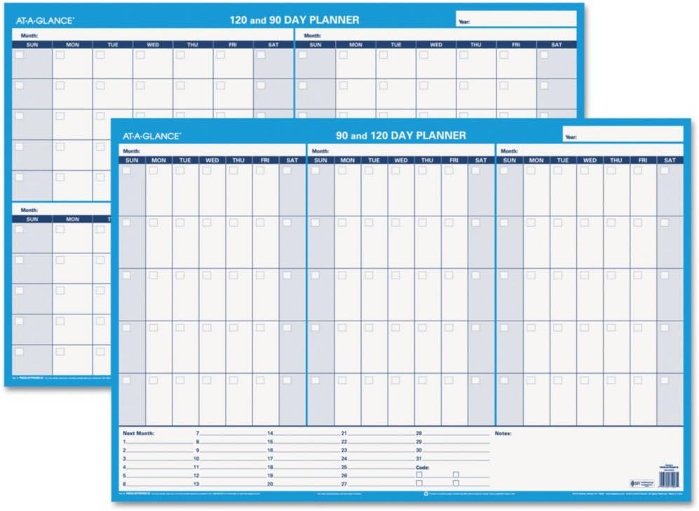 At-A-Glance 90/120-Day Erasable Wall Planner