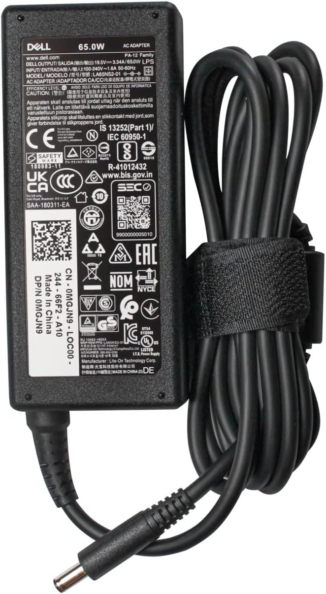 Genuine Inspiron 5551 5552 5555 5558 5559 5570 5565 5567 5568 2-In-1 5575 5578 2-In-1 65W Power Adapter Charger 450-AECO 43NY4 MGJN9 G6J41 UK