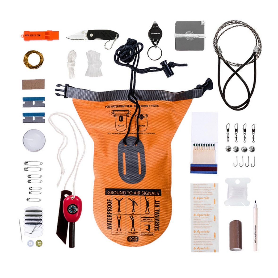 Bushcraft Kit de Survie imperméable à l?Eau