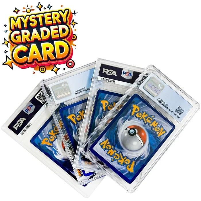 BB-Toy-Trades Mystery Graded Card Slab 1 Gegradete Pokemon Karte - Nur PSA oder CGC Karten Slabs