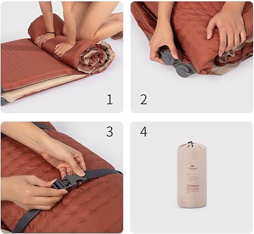 Miniatura 6 de Naturehike Alfombrilla autoinflable silenciosa almohadilla de dormir de espuma de 24 pulgadas de grosor suave cómoda ligera ideal para campamento