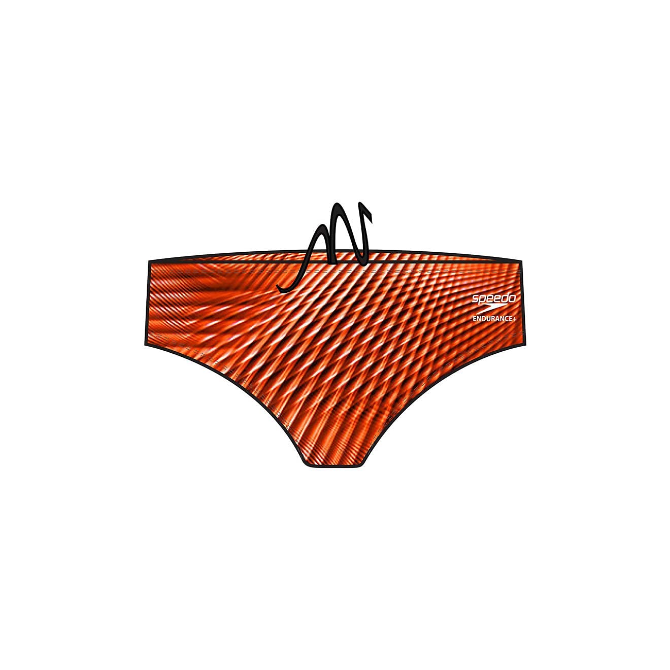 Speedo Men's Warped Weave Brief Speedo Orange 24