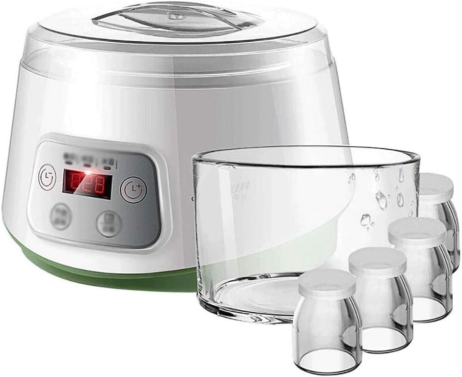Automatic Multifunctional Yogurt Machine with Thickened Glass Liner, 4 Small Cups, Homemade Natto Rice Wine Machine