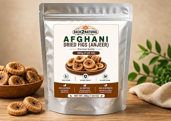 Back2Natural Dried Figs Afghani Anjeer - 400 gms