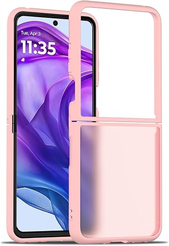 Case for Motorola Moto Razr Plus + 2024 Phone Pink Moto Razor Plus 2024 Case Heavy Duty Motorola Razr+ Cases 2025 Slim Rugged Shockproof Protective Cover