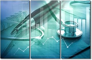 Wall Art Medical Technology Canvas Wall Art for Bedroom Leisure Sport Wall Paintings for Living Room Motivational Office Modern Wall Art Pictures Print On Canvas Giclee Framed Ready to Hang, 28