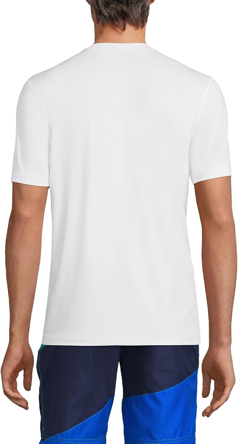 Lands' End Men's Short Sleeve Swim Tee Rash Guard - Image 2