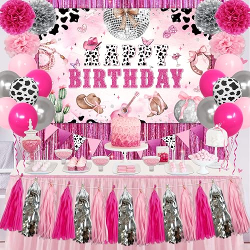 Cowgirl Birthday Party Decorations Disco Cowgirl Party Decorations