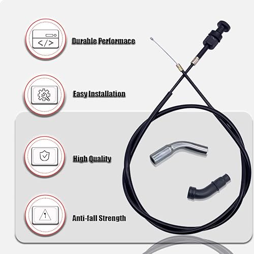 Miniatura 6 de Kit de émbolo de cable de estrangulador y válvula de arranque compatible con Honda TRX450 Foreman 450 es 1998 1999 2000 2001 2002 20032004