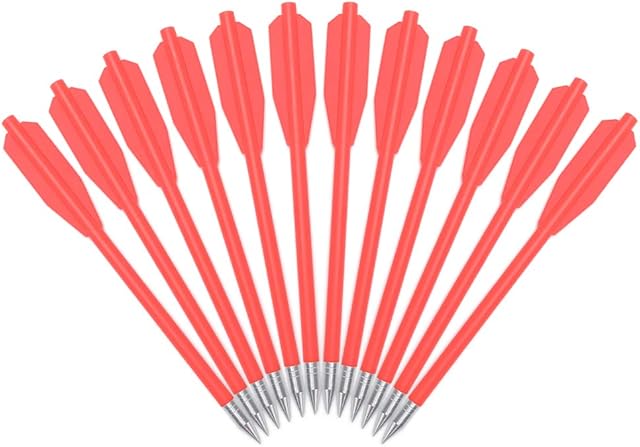 ELONG OUTDOOR Crossbow Bolts Arrows 6.5" Plastic Hunting Arrows for 50-80lbs Mini Crossbow Archery Pistol - Fishing Hunting Target Practice (Pack of 12)