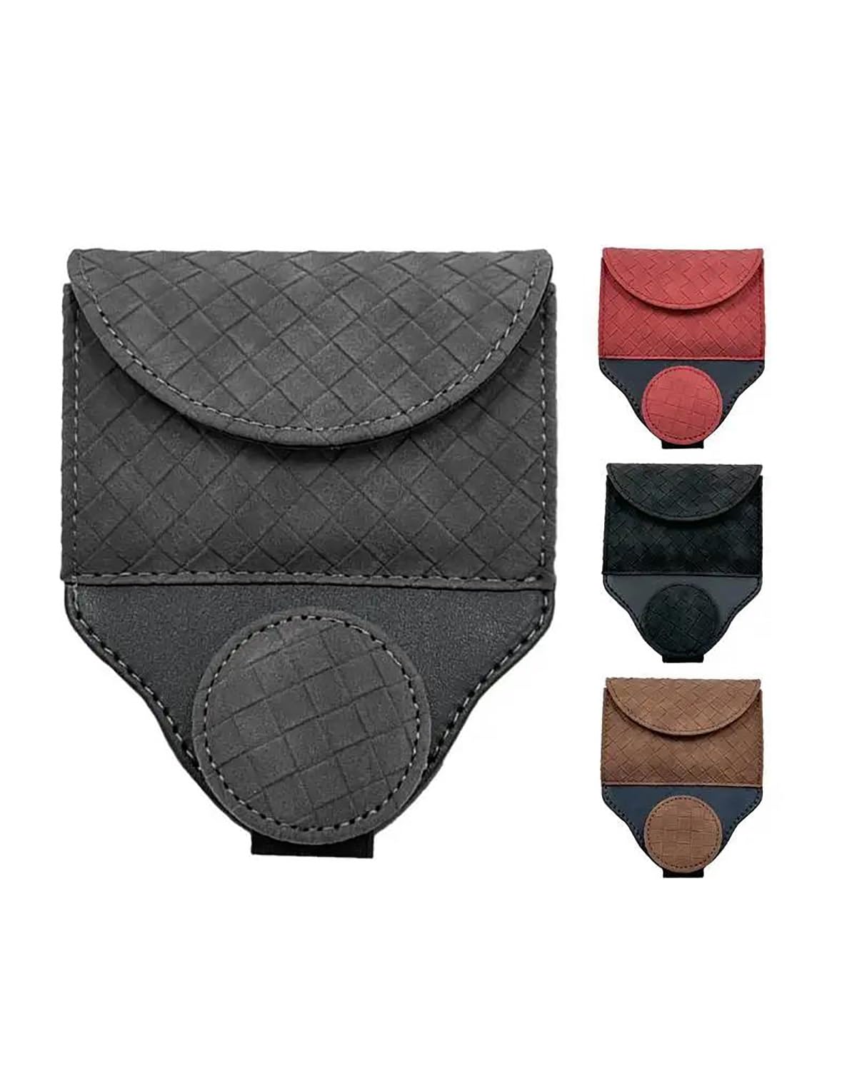 Supporto per Occhiali da Sole, Aletta Parasole per Auto, Supporto per Occhiali da Sole, Clip per Occhiali da Vista per Auto, Universale, (Nero)