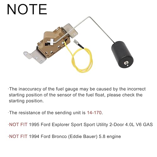 Miniatura 3 de Unidad de envío de bomba de combustible Sensor de nivel de medidor de gas directo AM-735724217 compatible con Ford Explorer F-150 F-250 F-350 F-450