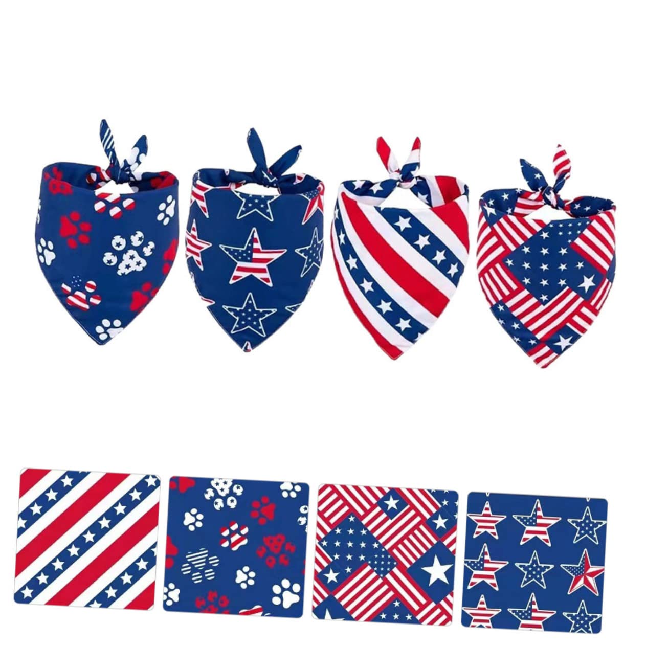 Kisangel 20piezas Bandanas Triangulares para Paquete De Bandanas De Día para y Gatos Accesorios De Moda para De Usar