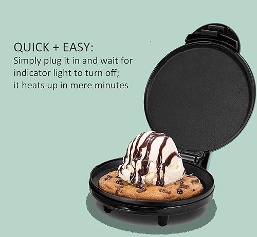 Miniatura 2 de Plancha eléctrica redonda de 8 pulgadas para panqueques y huevos de tocino Aqua