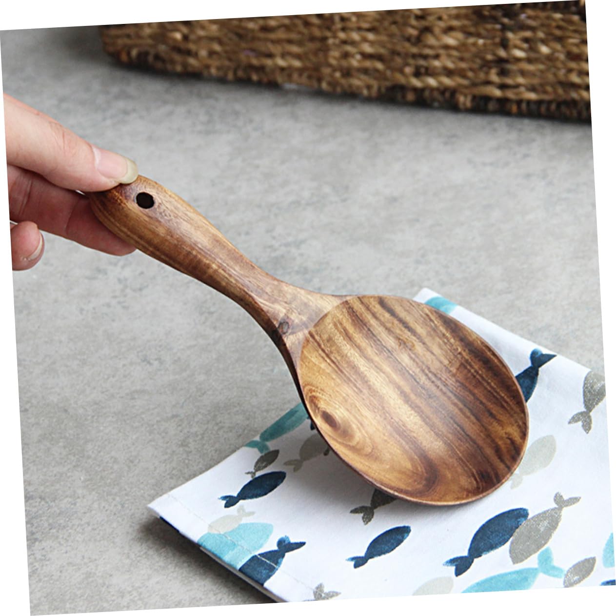 Cucharas de Madera for cocinar, Cucharas de Madera for cocinar, Cuchara de Sopa Japonesa, Cuchara de arroz, Cucharas for Servir Comida, Olla arrocera asiática