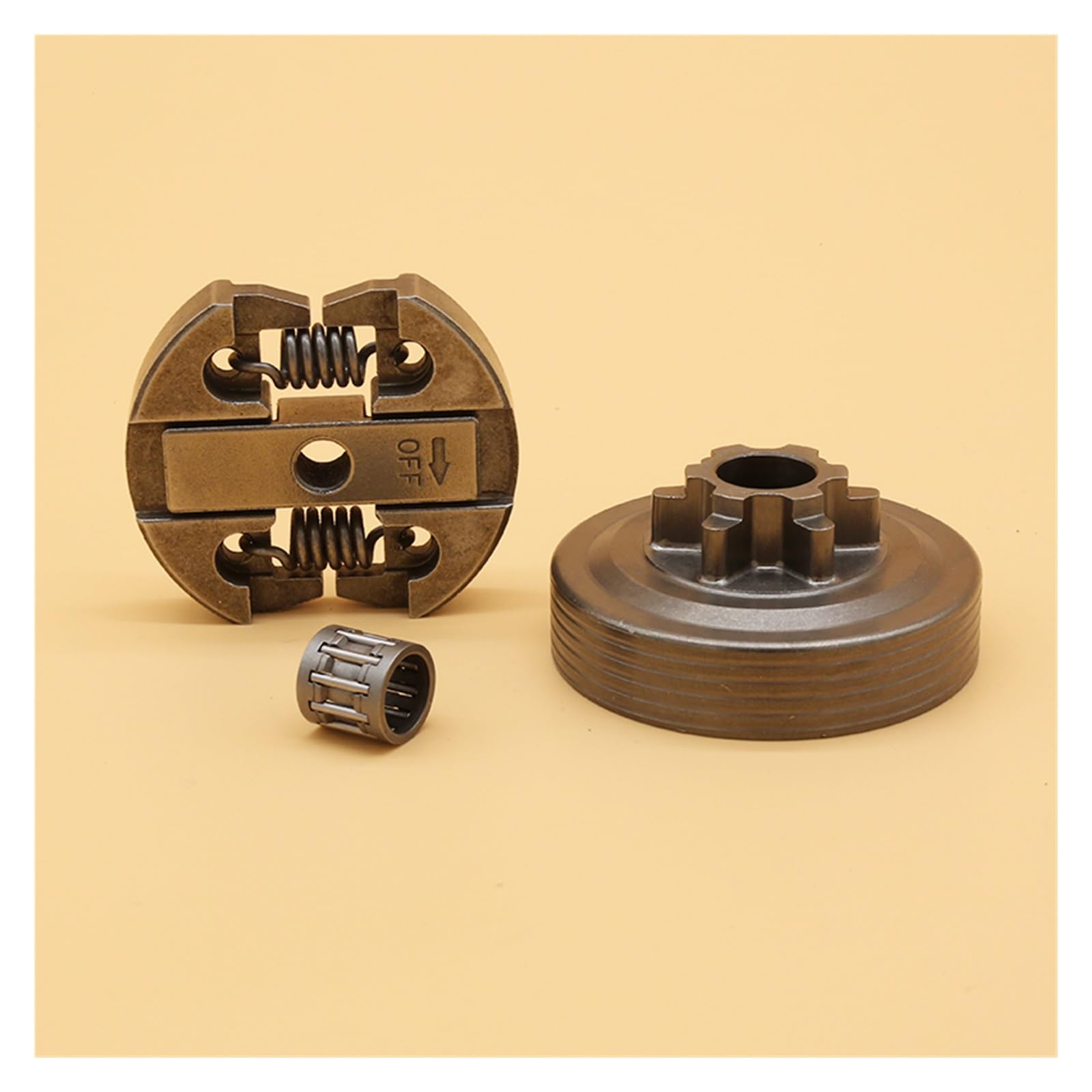 Embrague y Tambor de Embrague y cojinete de Aguja Apto for Motosierra 2500 25CC repuestos