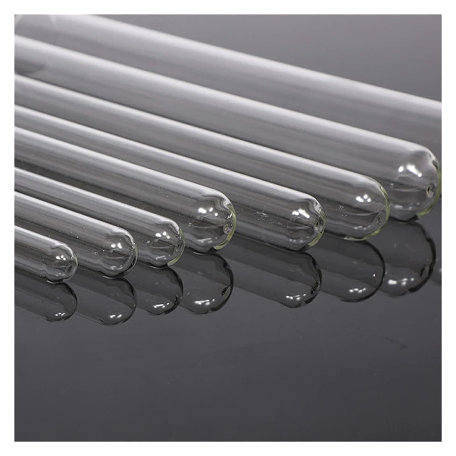 Lot De 50 Tubes À Essai En Verre À Fond Rond 10 X 100 Mm, Consommables De Laboratoire, Tube En Verre Épais, Fournitures De Laboratoire