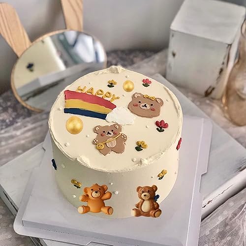 Miniatura 4 de Molde de silicona para fondant de oso 3D, molde de fondant de perlas de bola, semiesfera, chocolate, moldes de silicona para decoración de pasteles,