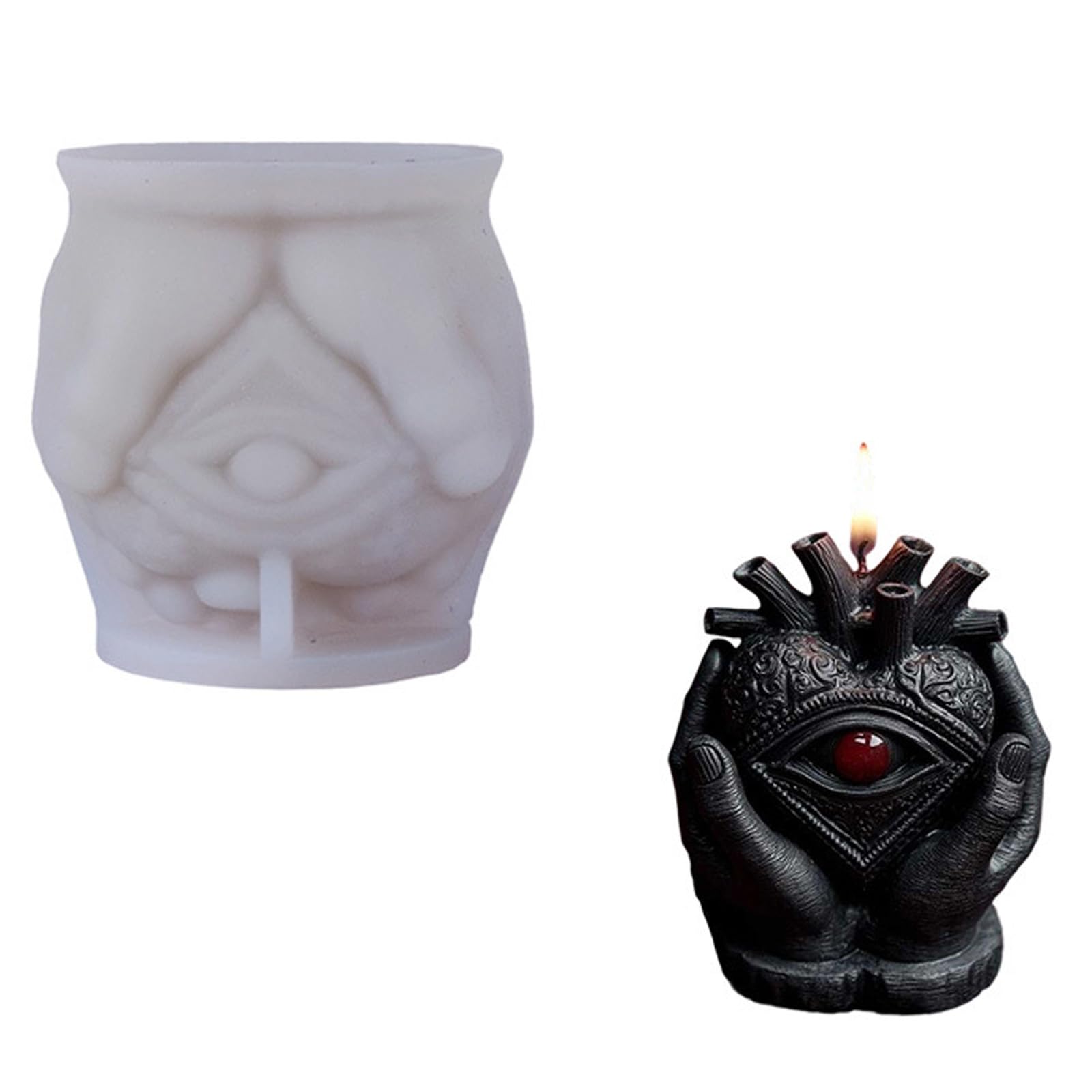 Xjdzineq Halloween Silicone Mold for Making, Aromatherapys Candled Resin Ornaments Epoxy Resin Casting Molds Aromatherapys Mold