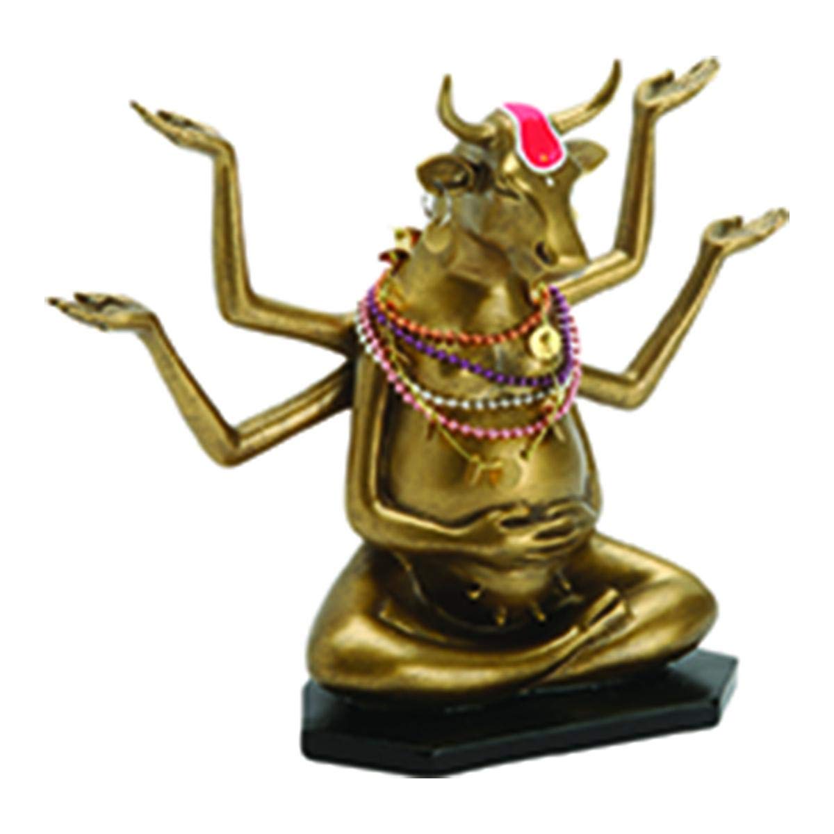 Cowparade Resin Gold Buddha Cow Medium Size Statue fully handmade