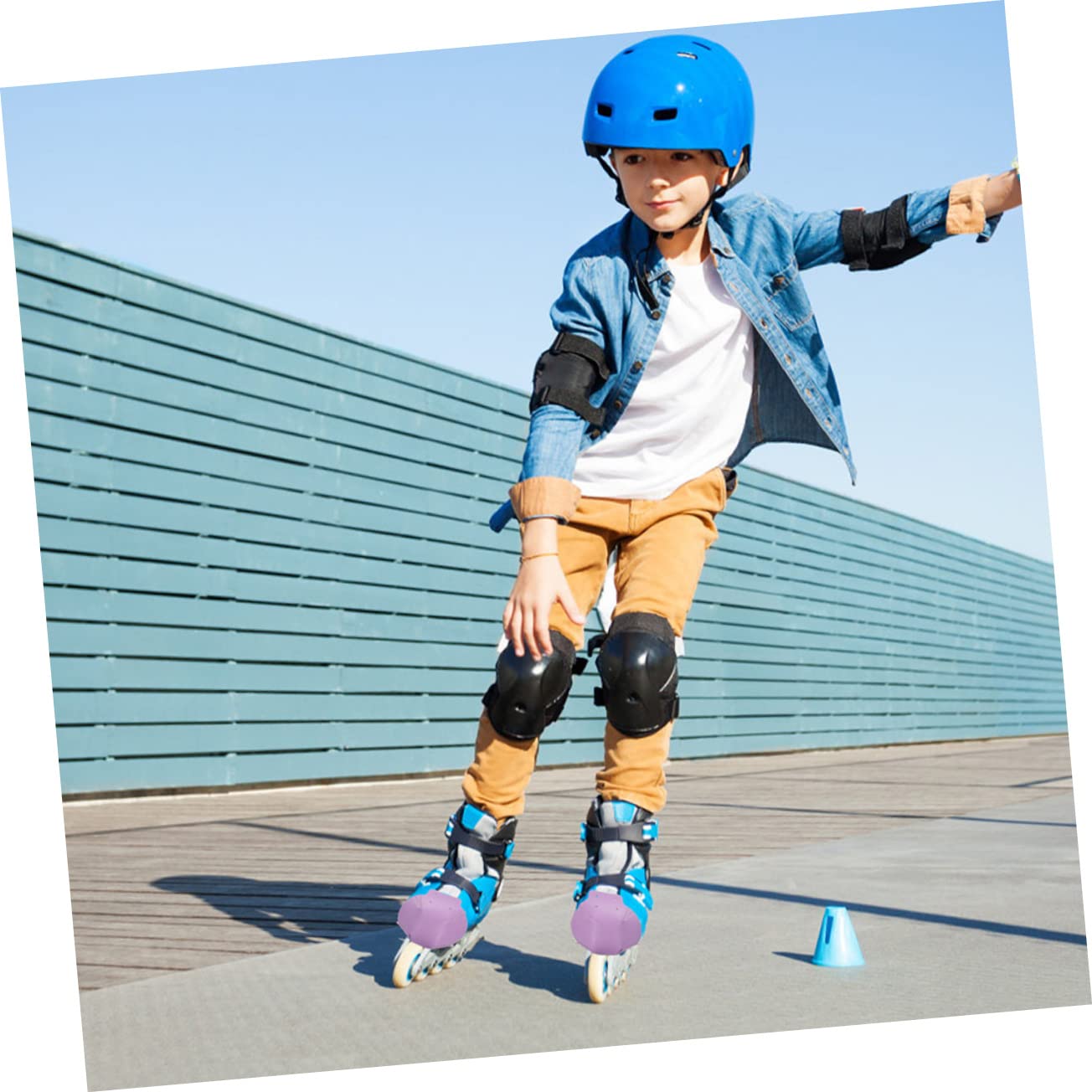 VANZACK Botas De Skate Punteras para Patines Resistentes Desgaste Accesorios De Patinaje sobre Ruedas Punteras Enrollables Punteras De Skate Patines Aire Cuero Púrpura