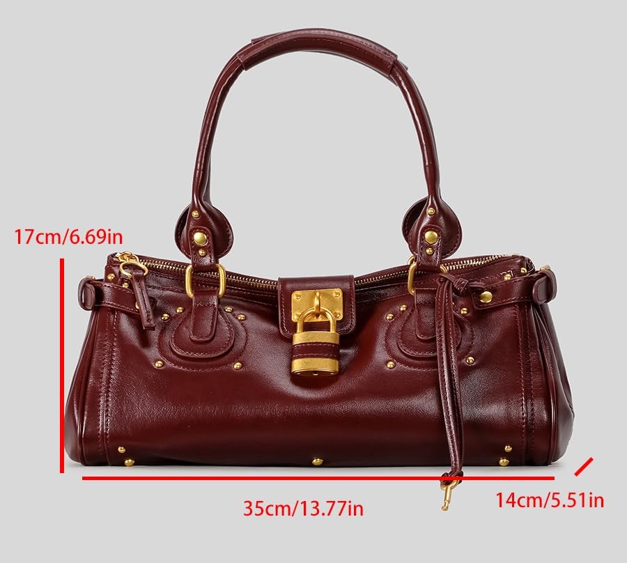 Leather Bags for Women Stylish Shoulder Bag Handbags Chic Purses Crossbody Satchel for Travel Work