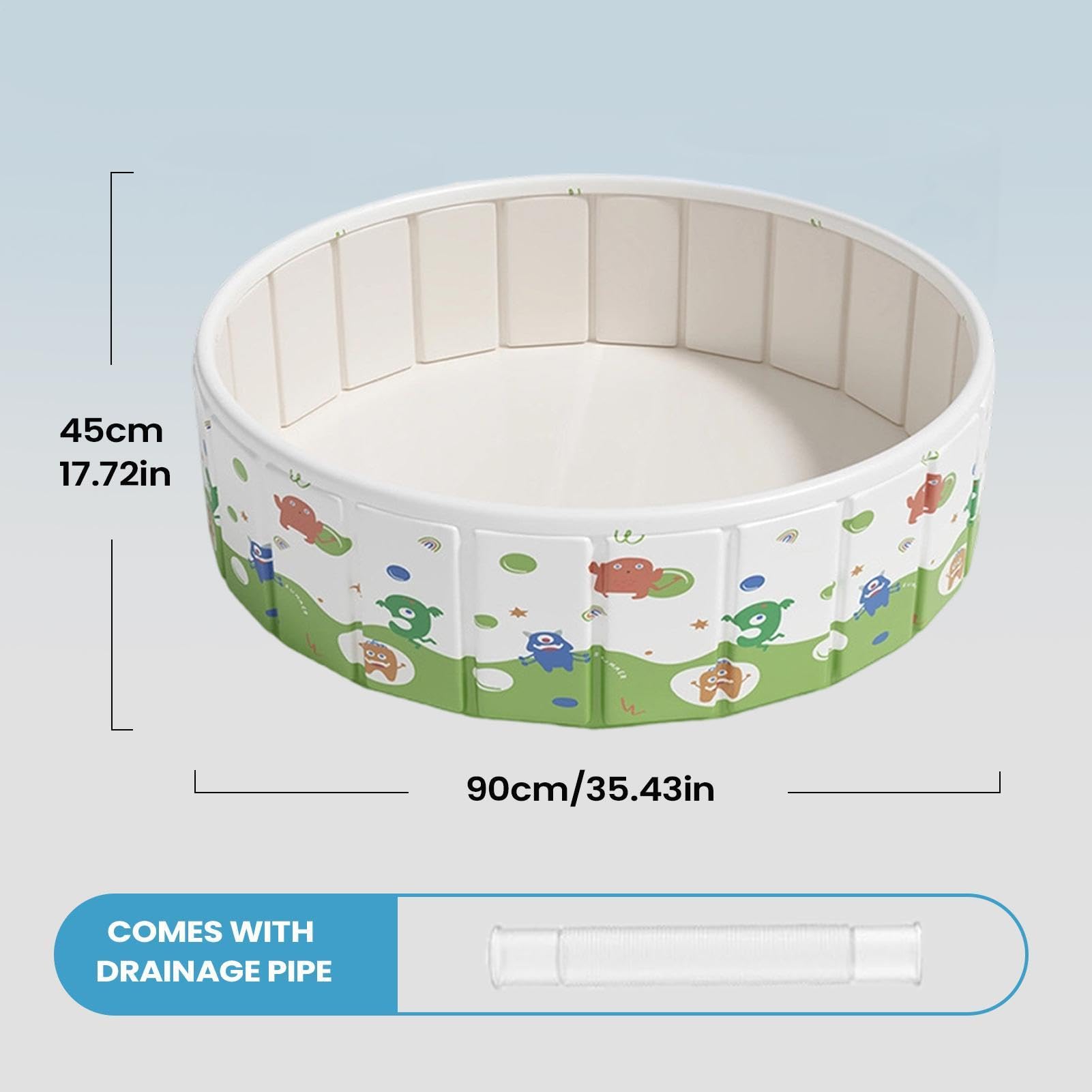 Piscina para Perros Piscina Plegable para Perros | Piscina de Natación para Mascotas para Patio Camping Playa Autocaravana Verano Hogar Apartamento Dueños Cachorros Niños