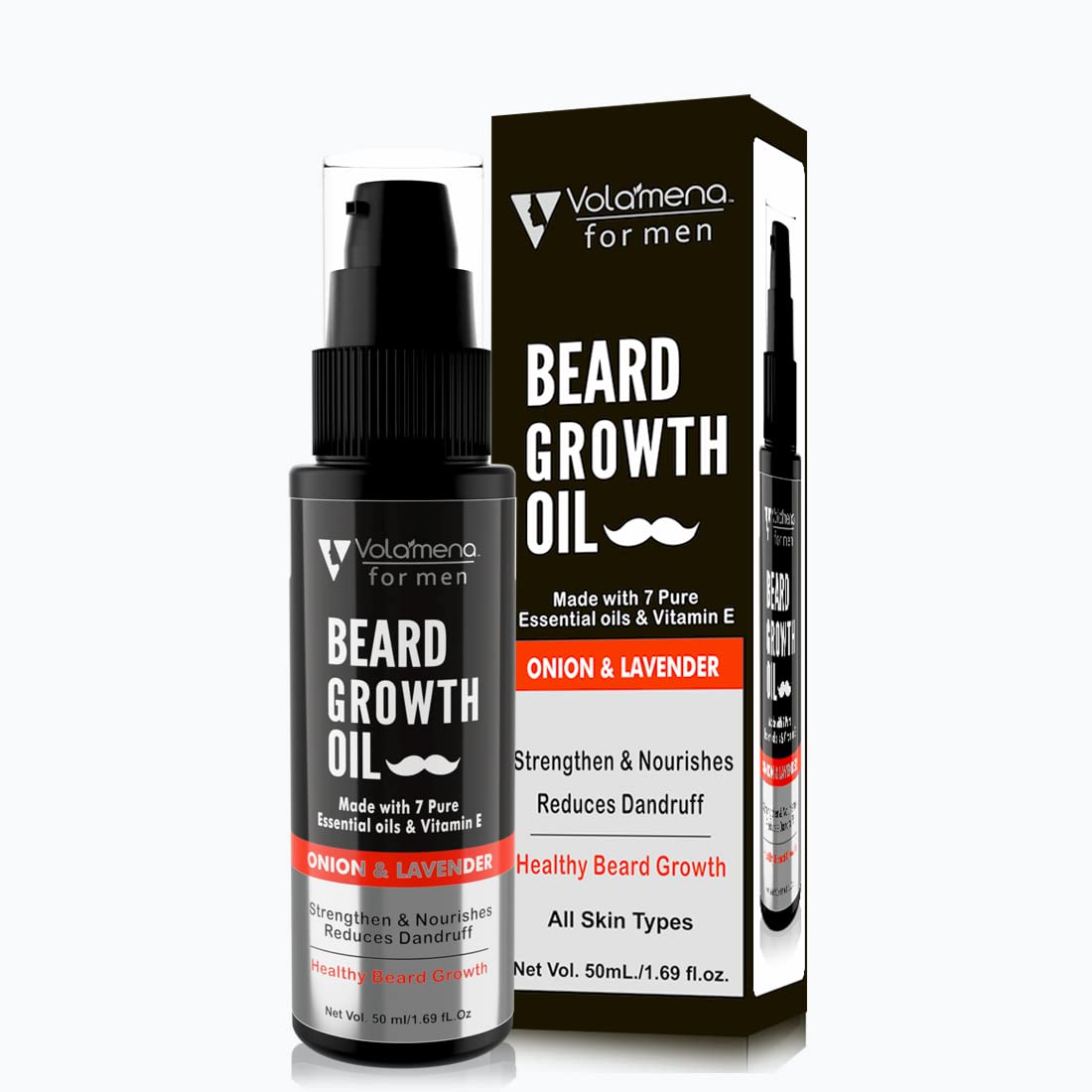 VOLAMENA WITH DEVICEBeard Growth Oil Onion for men 50 ml