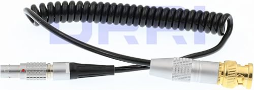Miniatura 2 de DRRI Grabación Ambiental BNC a 5 pin macho Cable en espiral Cable de código de tiempo para ARRI Alexadispositivos de sonido (cable enrollado)